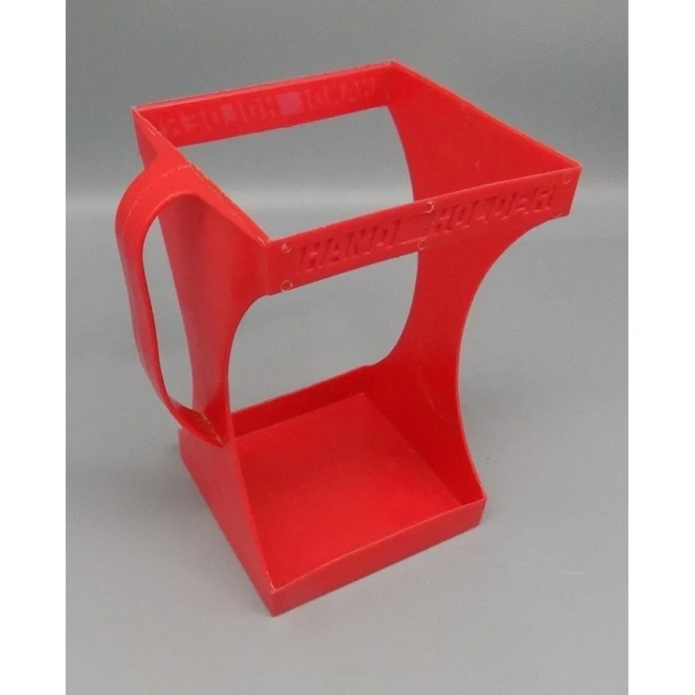 Vintage Milk Carton Handi Holder Red Evlo Plastics Sandusky Ohio